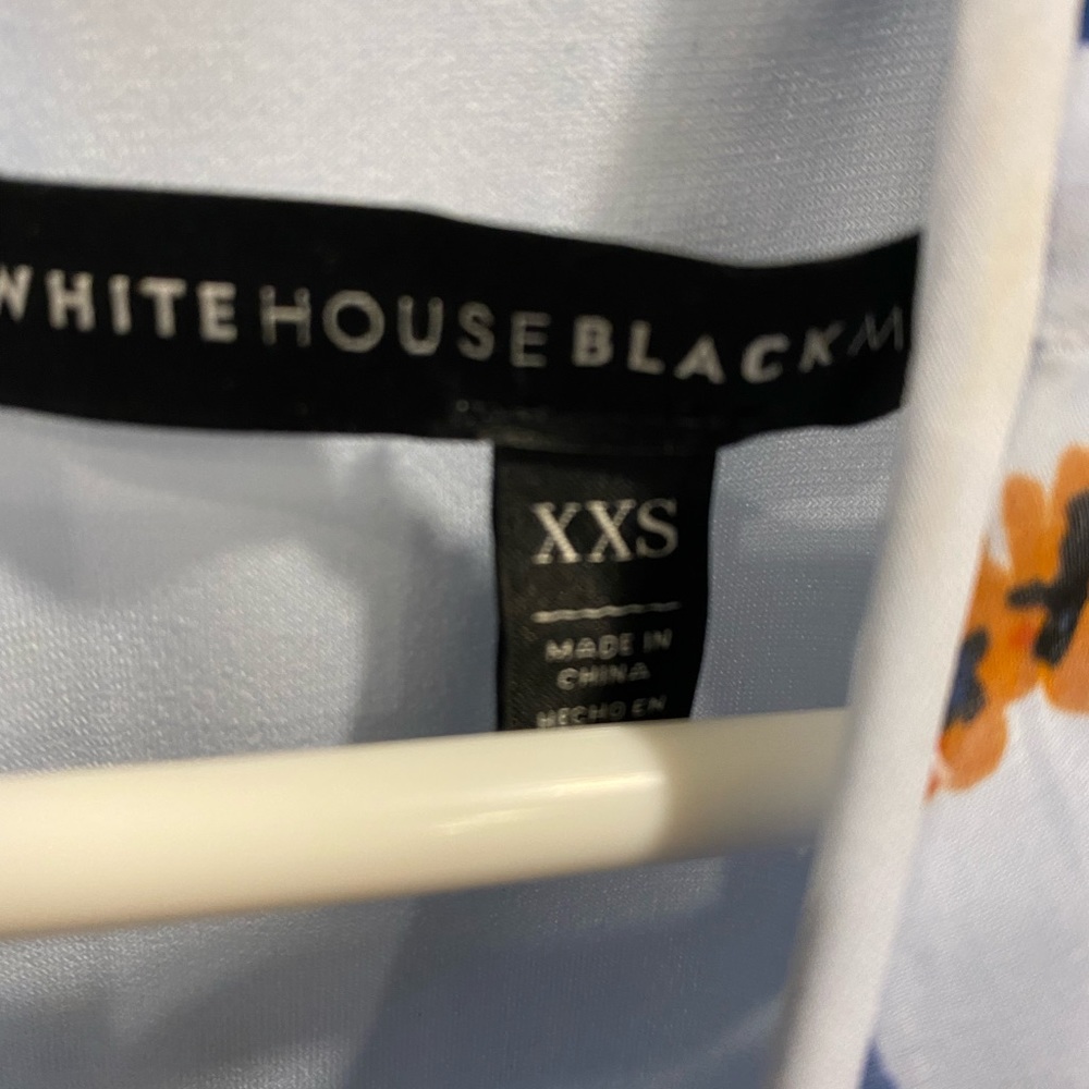 White House black market blue floral dress XXS - Picture 2 of 3